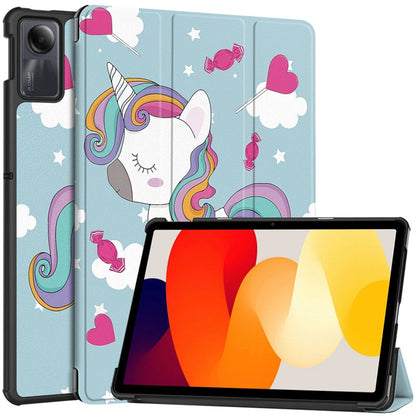 Cover til Xiaomi Redmi Pad SE, Techsuit, FoldPro Unicorn, Multifarvet