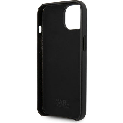 Etui til Apple iPhone 14 Plus, Karl Lagerfeld, Perforated Logo, Sort