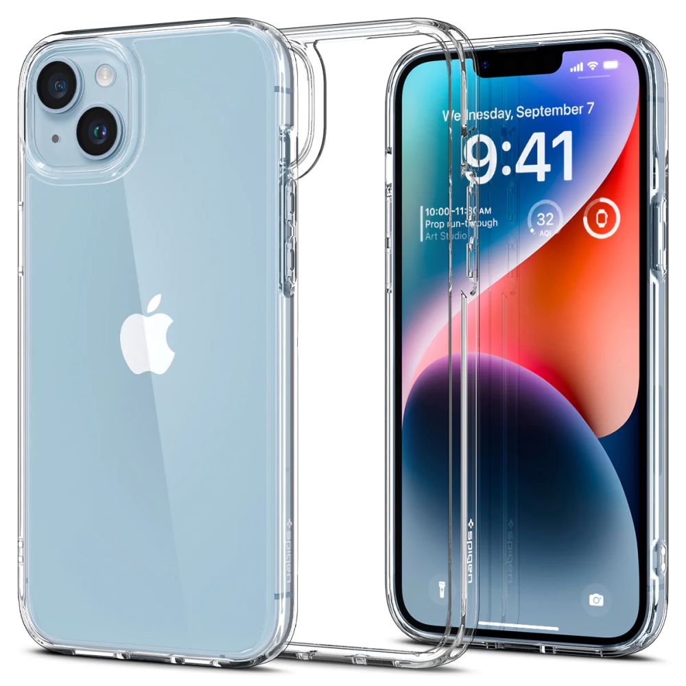 Etui til Apple iPhone 14, Spigen, Ultra Hybrid, Gennemsigtig ACS05040