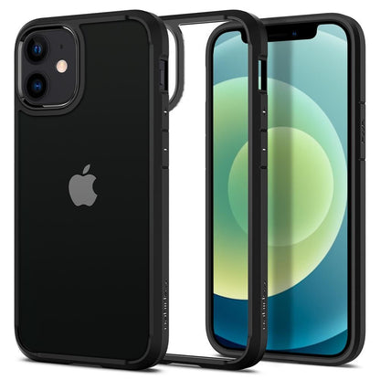 Case for Apple iPhone 12 / 12 Pro, Spigen, Ultra Hybrid, Black ACS01703