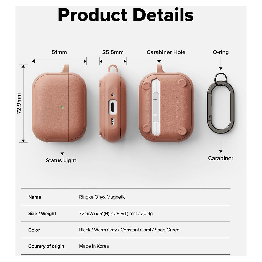 Ringke Onyx Magnetic Cover til Apple AirPods Pro 3, Bronze