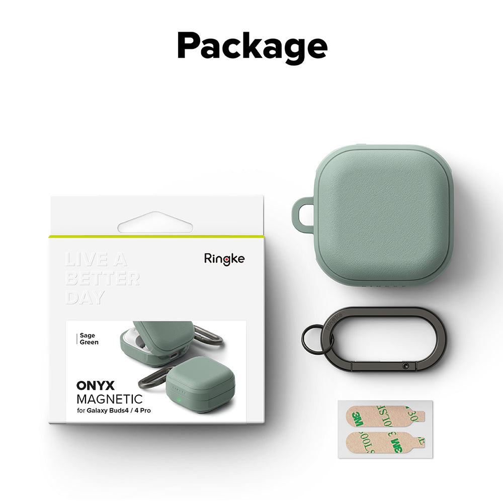 Ringke Onyx Magnetic etui til Samsung Galaxy Buds4 / Buds4 Pro, Grøn