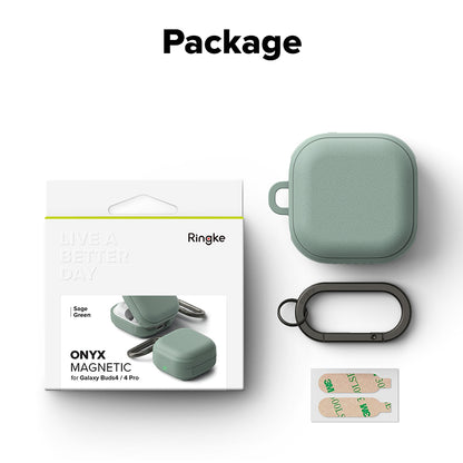 Ringke Onyx Magnetic etui til Samsung Galaxy Buds4 / Buds4 Pro, Grøn