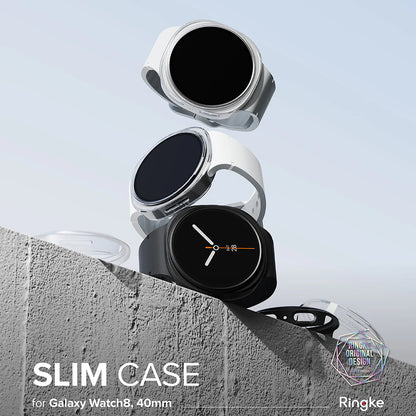Ringke Slim etui til Samsung Galaxy Watch8 40mm, Sæt med 2 stykker, Gennemsigtig