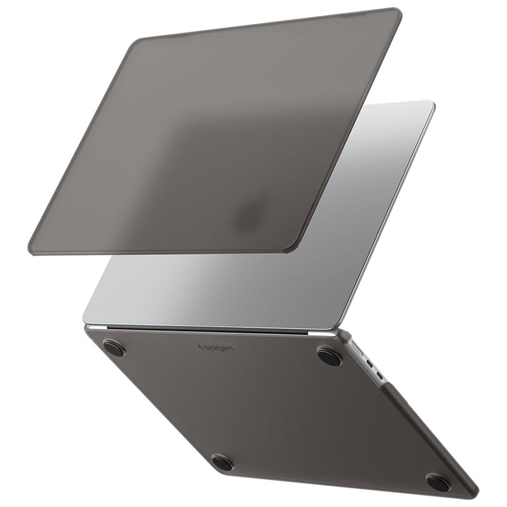 Spigen Airskin-etui til Apple MacBook Air 13 tommer (2026) / (2025) / (2024) / (2022), Sort Satin ACS11531
