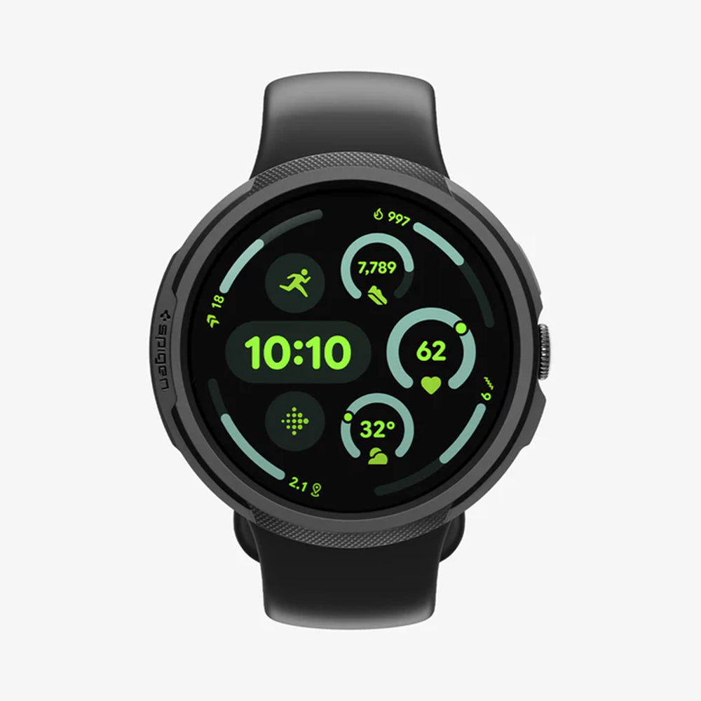 Spigen Liquid Air cover til Google Pixel Watch 4 45mm, Mat Sort ACS11222