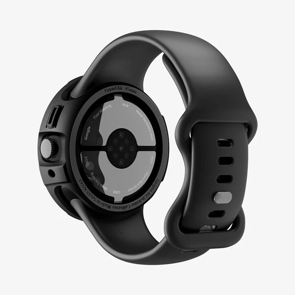Spigen Liquid Air cover til Google Pixel Watch 4 45mm, Mat Sort ACS11222