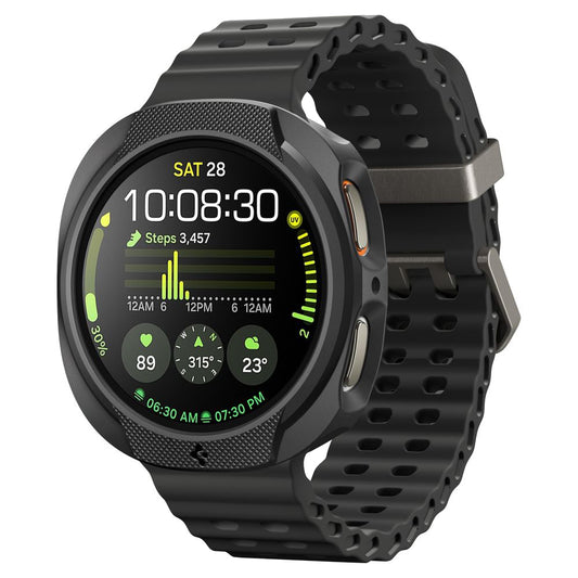 Spigen Liquid Air cover til Samsung Galaxy Watch8 40mm, Mat Sort ACS09840