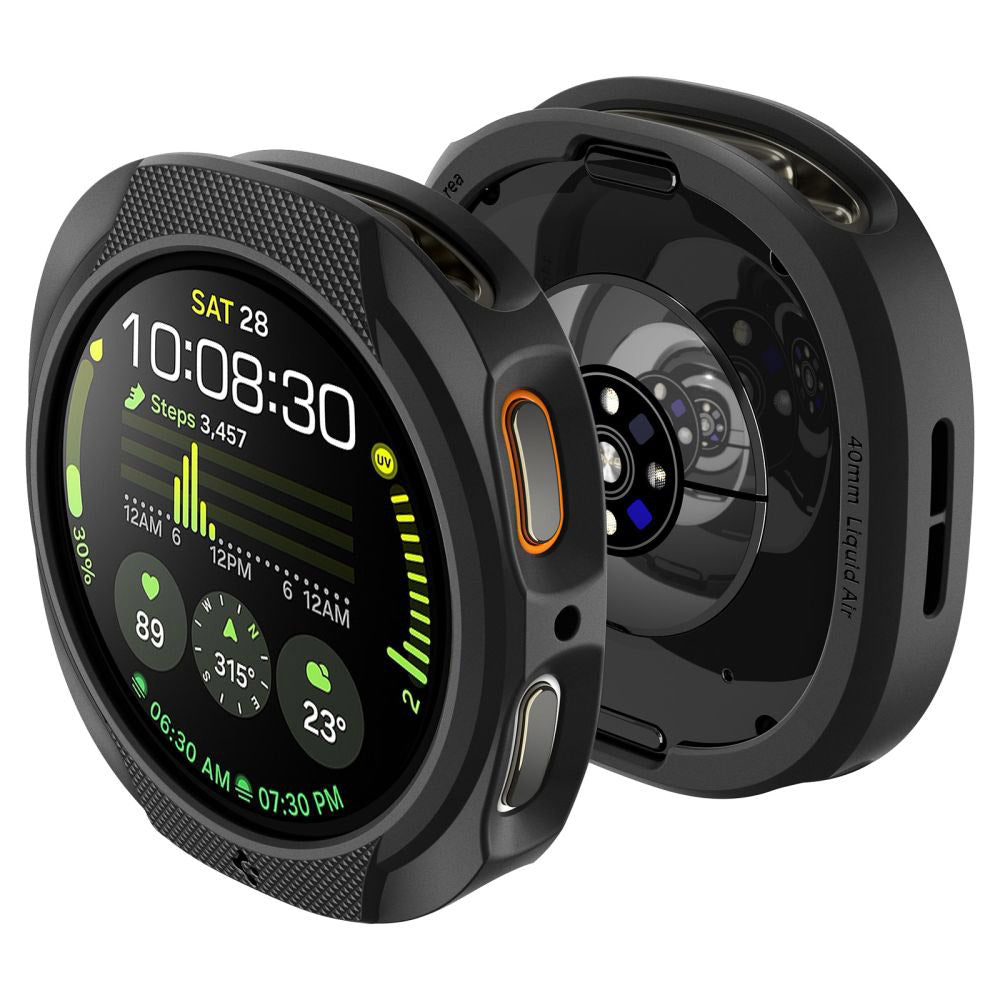 Spigen Liquid Air cover til Samsung Galaxy Watch8 44mm, Mat sort ACS09839