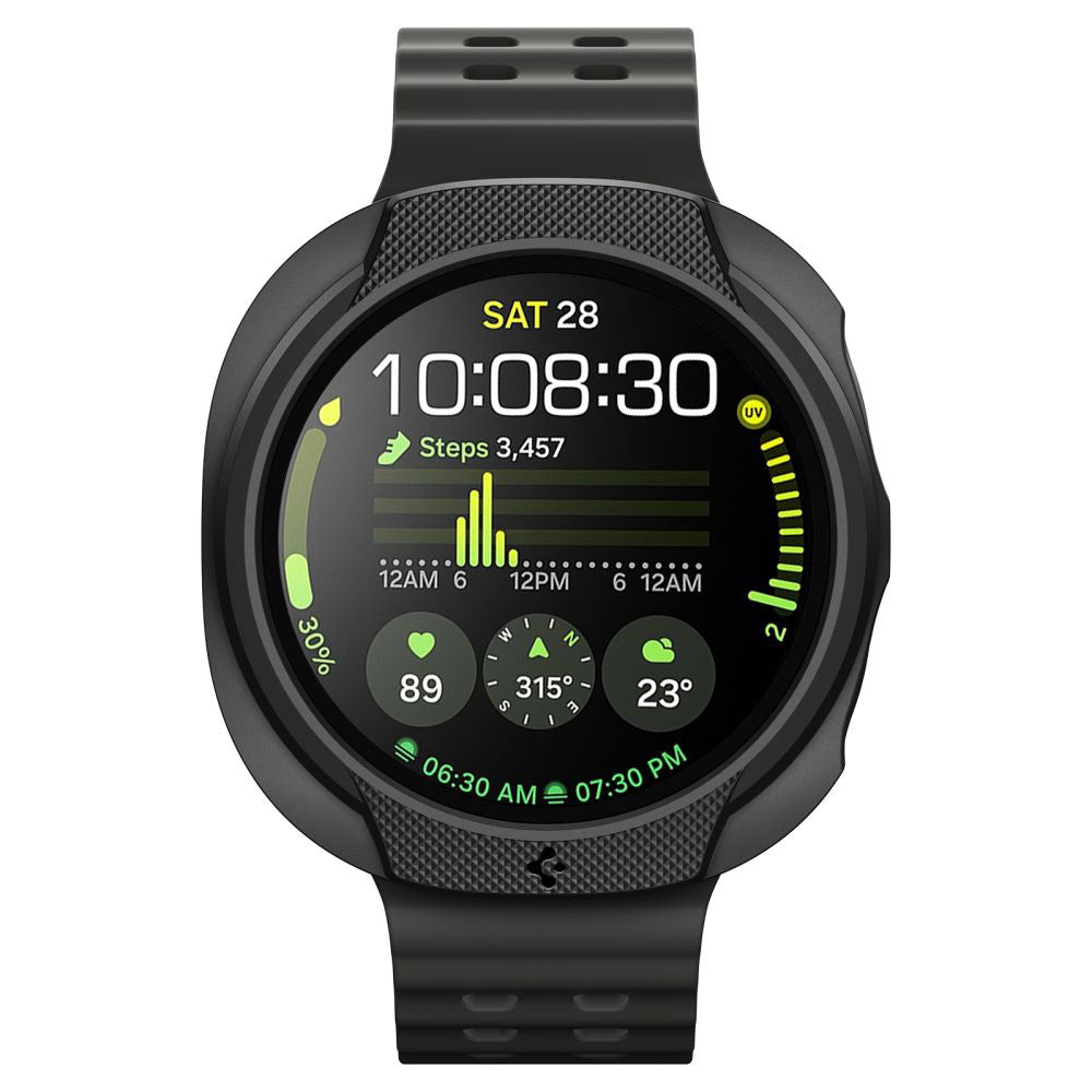 Spigen Liquid Air cover til Samsung Galaxy Watch8 44mm, Mat sort ACS09839