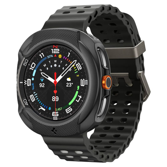 Spigen Liquid Air cover til Samsung Galaxy Watch8 Classic, Mat Sort ACS09841