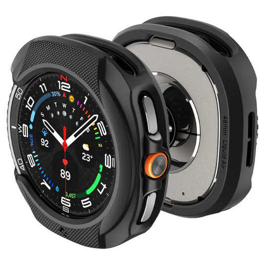 Spigen Liquid Air cover til Samsung Galaxy Watch8 Classic, Mat Sort ACS09841