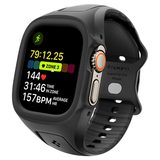 Spigen Liquid Air Pro cover til Apple Watch Ultra Series, Sort ACS05463