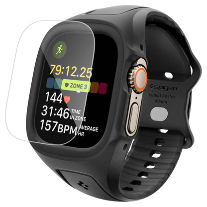 Spigen Liquid Air Pro cover med skærmbeskytter til Apple Watch Ultra Series, Mat Sort ACS11416