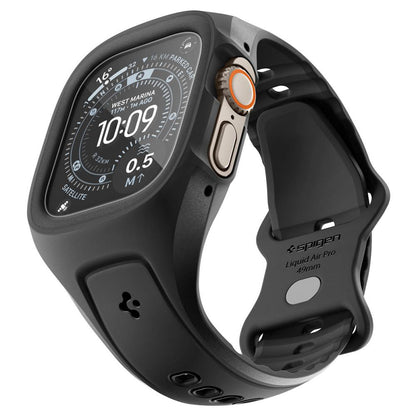 Spigen Liquid Air Pro cover med skærmbeskytter til Apple Watch Ultra Series, Mat Sort ACS11416