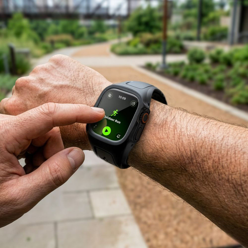 Spigen Liquid Air Pro cover med skærmbeskytter til Apple Watch Ultra Series, Mat Sort ACS11416