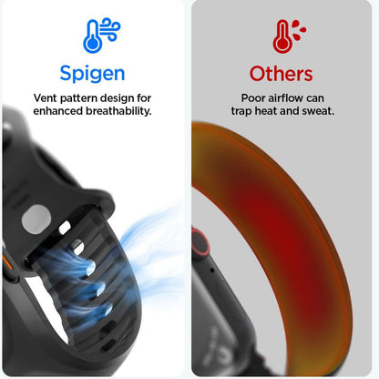 Spigen Liquid Air Pro cover med skærmbeskytter til Apple Watch Ultra Series, Mat Sort ACS11416