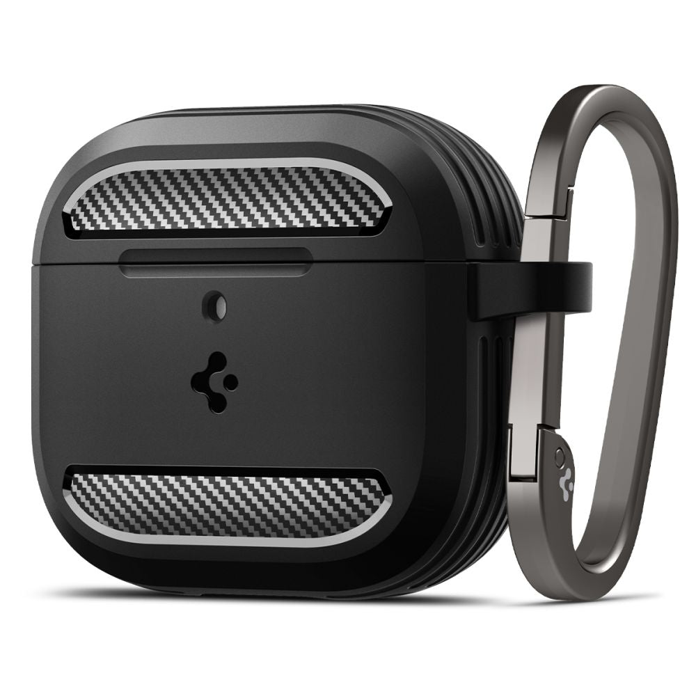 Spigen Rugged Armor etui til Apple AirPods 4, Mat Sort