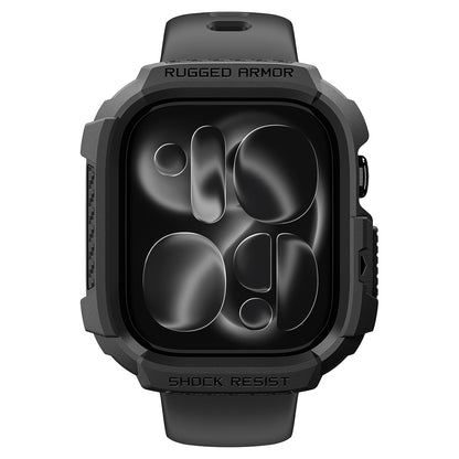 Spigen Rugged Armor-etui til Apple Watch Series 12 42 mm, mat sort ACS11877