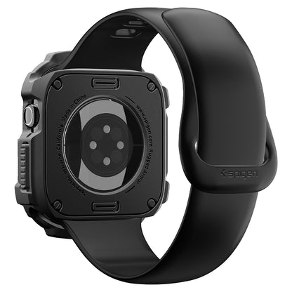 Spigen Rugged Armor-etui til Apple Watch Series 12 42 mm, mat sort ACS11877
