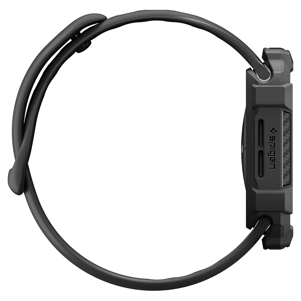 Spigen Rugged Armor-etui til Apple Watch Series 12 42 mm, mat sort ACS11877