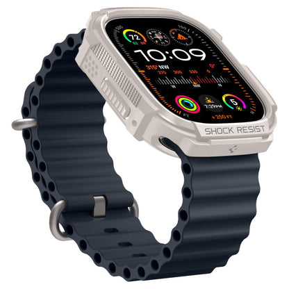 Spigen Rugged Armor etui til Apple Watch Ultra Series, Beige ACS07381