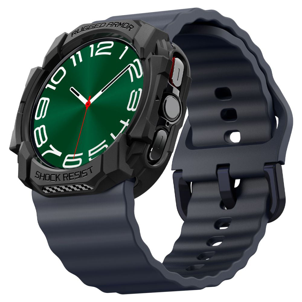 Spigen Rugged Armor cover til Samsung Galaxy Watch Ultra, Sort