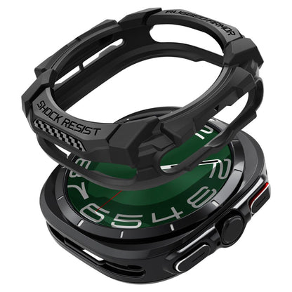 Spigen Rugged Armor cover til Samsung Galaxy Watch Ultra, Sort