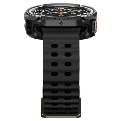 Spigen Rugged Armor cover til Samsung Galaxy Watch Ultra2, Mat Sort ACS11611
