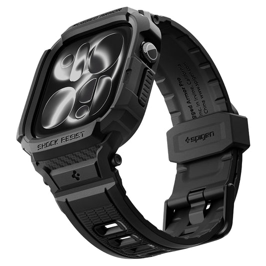Spigen Rugged Armor Pro etui til Apple Watch Series 12 46mm, Mat Sort ACS11894