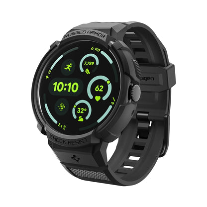 Spigen Rugged Armor Pro cover til Google Pixel Watch 41mm Series, Sort ACS09484