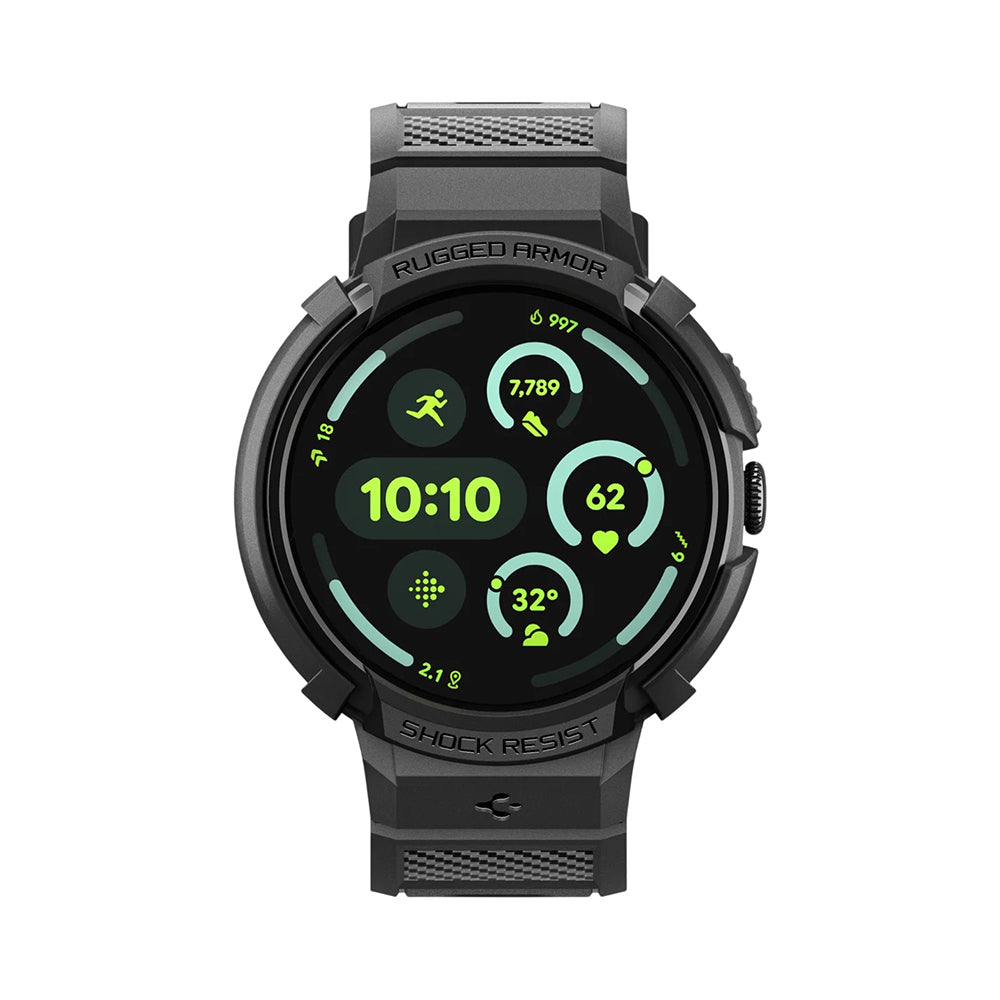 Spigen Rugged Armor Pro cover til Google Pixel Watch 41mm Series, Sort ACS09484