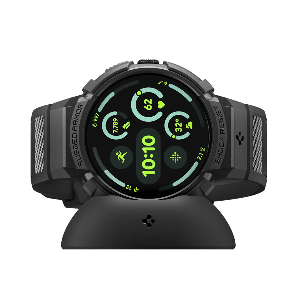 Spigen Rugged Armor Pro cover til Google Pixel Watch 41mm Series, Sort ACS09484