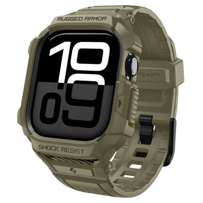 Spigen Rugged Armor Pro V2 etui til Apple Watch Series 10 46mm, Khaki