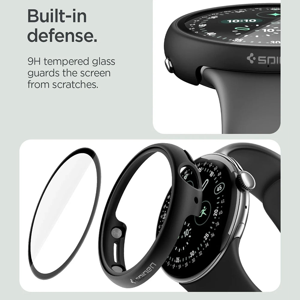 Spigen Thin Fit 360 cover til Google Pixel Watch 45mm Series, Sort ACS11746