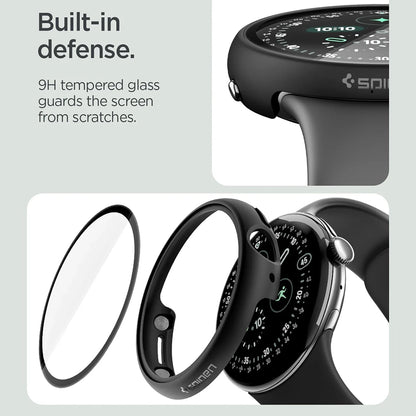 Spigen Thin Fit 360 cover til Google Pixel Watch 45mm Series, Sort ACS11746