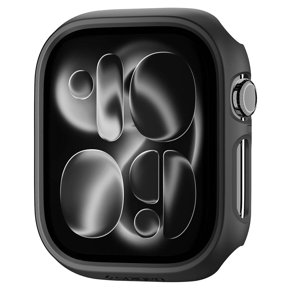 Spigen Thin Fit cover til Apple Watch 12 46mm, Sort ACS11890