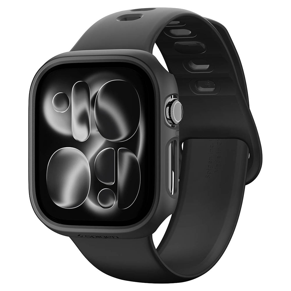 Spigen Thin Fit cover til Apple Watch 12 46mm, Sort ACS11890