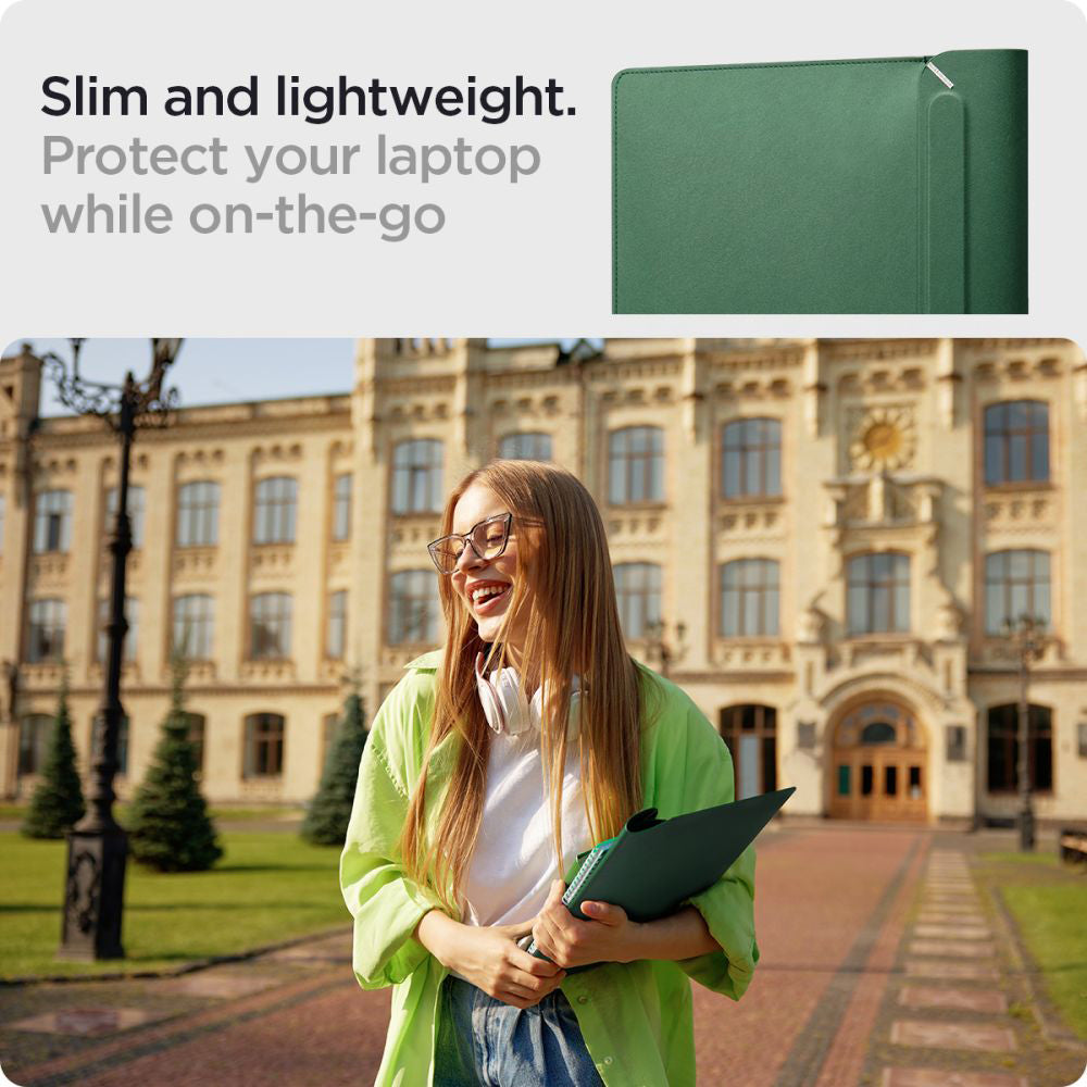 Spigen Valentinus cover til Laptop 15inch - 16inch, Grøn