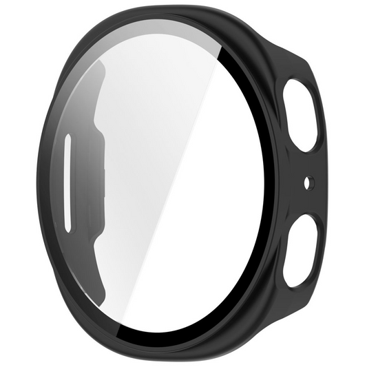 Tech-Protect Defense cover til Samsung Galaxy Watch9 / Watch8 40mm, sæt med 2 stk., sort / gennemsigtig