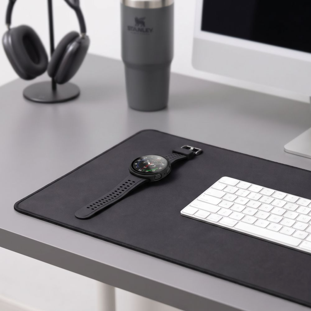 Tech-Protect Defense cover til Samsung Galaxy Watch9 / Watch8 40mm, sæt med 2 stk., sort / gennemsigtig