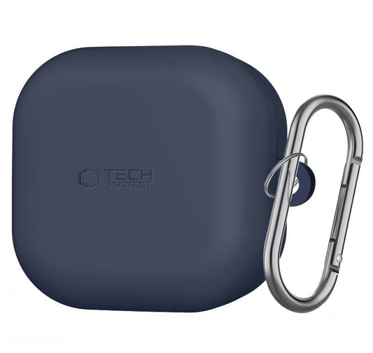 Tech-Protect Silicone Hook etui til Samsung Galaxy Buds4 / Buds4 Pro, Marineblå