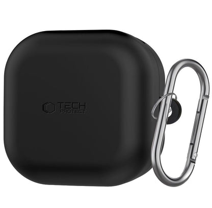 Tech-Protect Silicone Hook etui til Samsung Galaxy Buds4 / Buds4 Pro, Sort
