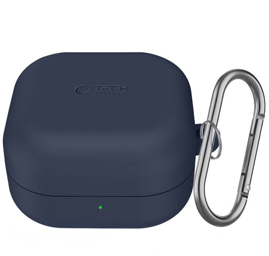 Tech-Protect Silicone Hook etui til Samsung Galaxy Buds4 / Buds4 Pro, Marineblå