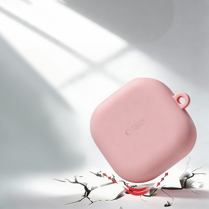 Tech-Protect Silicone Hook etui til Samsung Galaxy Buds4 / Buds4 Pro, Sort