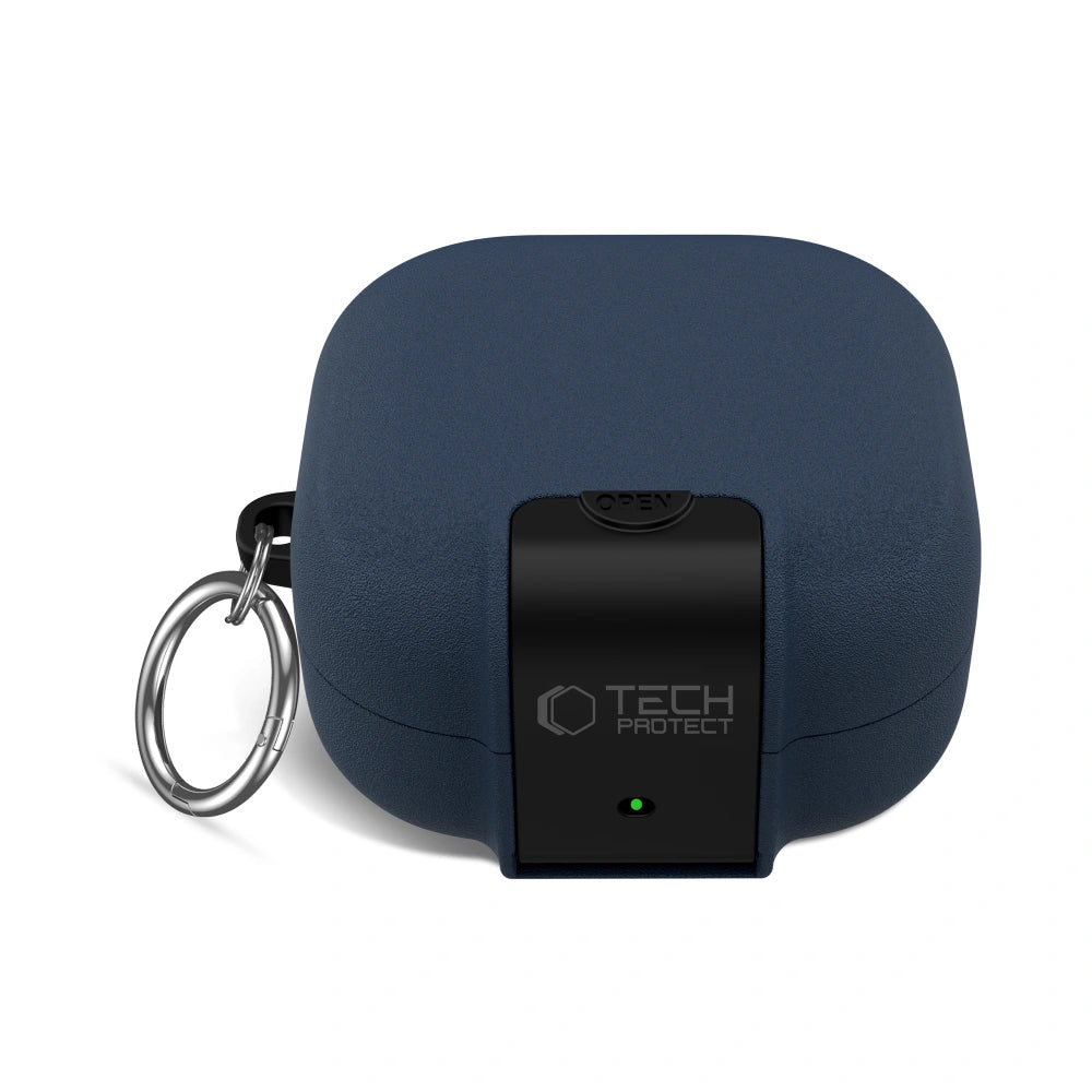Tech-Protect Slim Hook etui til Samsung Galaxy Buds4 / Buds4 Pro, Marineblå