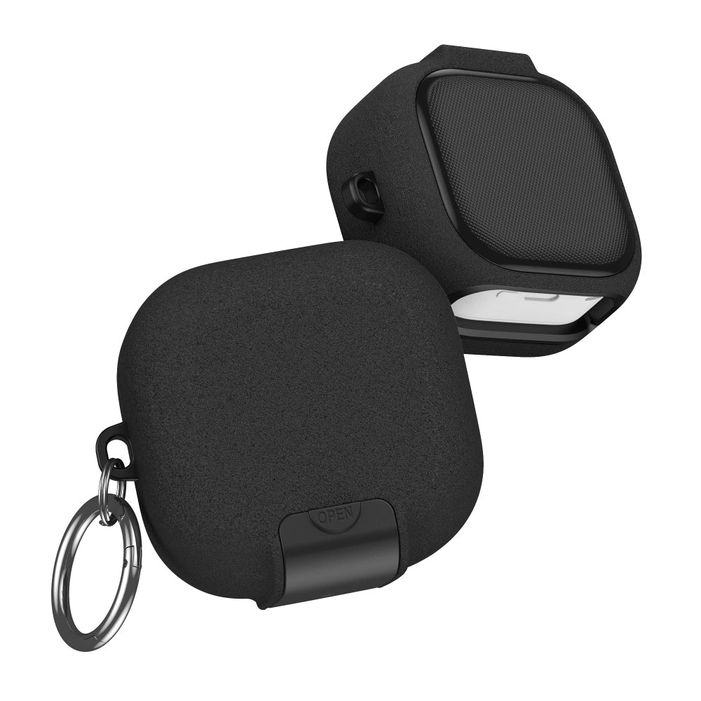 Tech-Protect Slim Hook etui til Samsung Galaxy Buds4 / Buds4 Pro, Sort