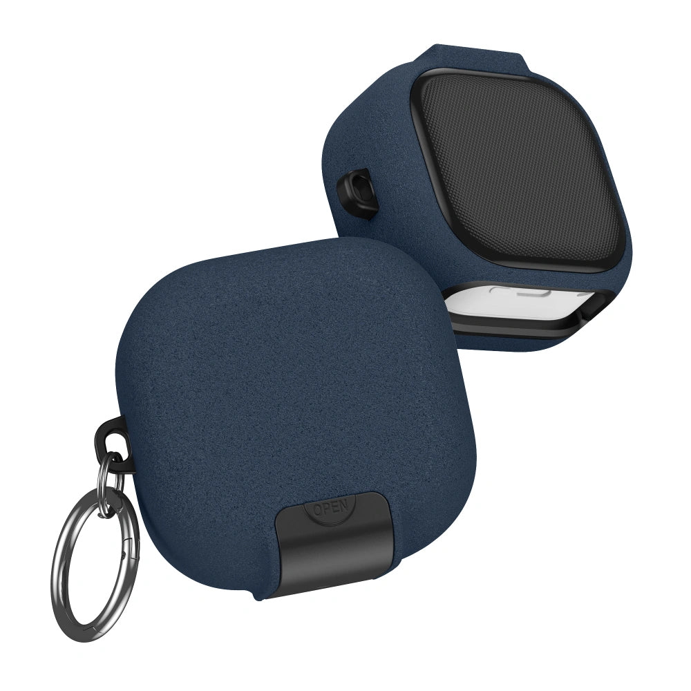 Tech-Protect Slim Hook etui til Samsung Galaxy Buds4 / Buds4 Pro, Marineblå