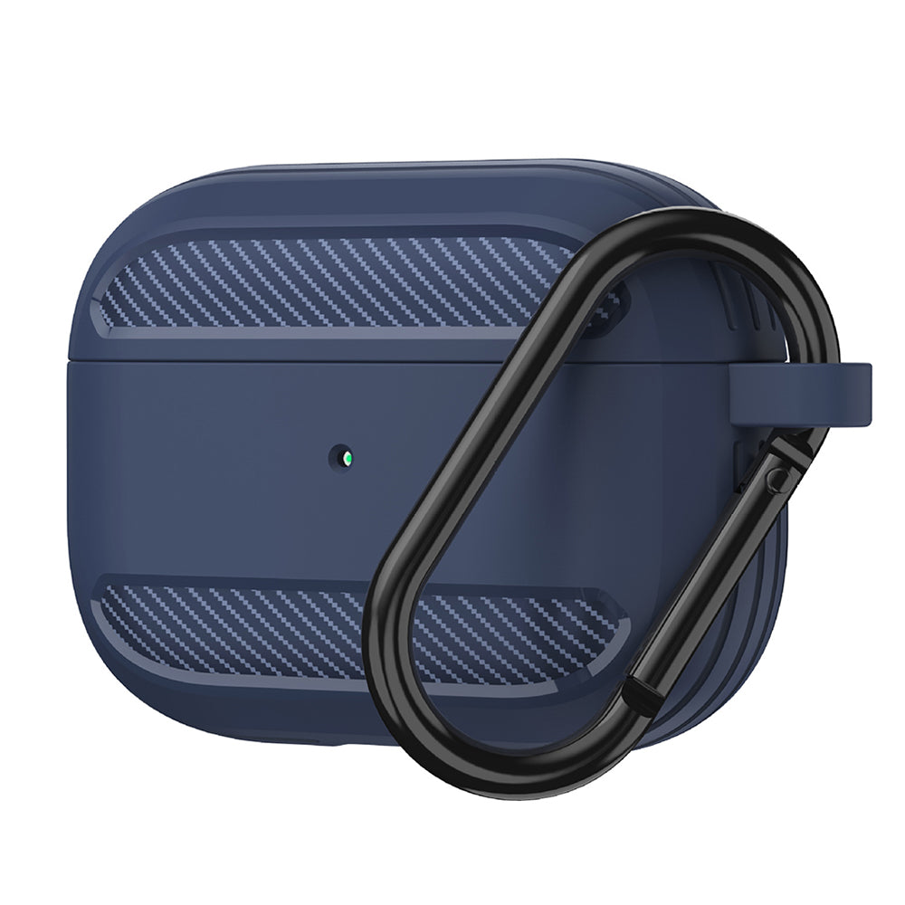 Techsuit Carbon-etui til Apple AirPods 3, Marineblå