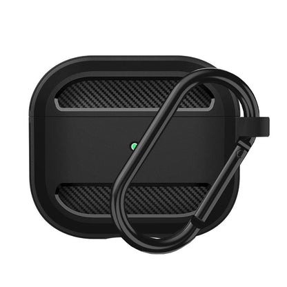Techsuit Carbon-etui til Apple AirPods 3, Sort